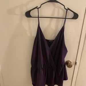 Express purple tank top